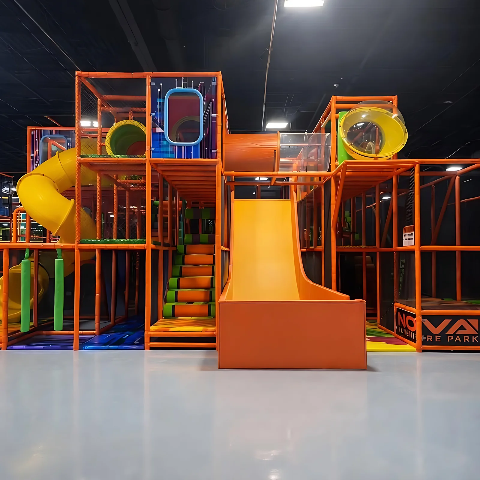 Soft play slide at Nova Adventure Park East Hartford