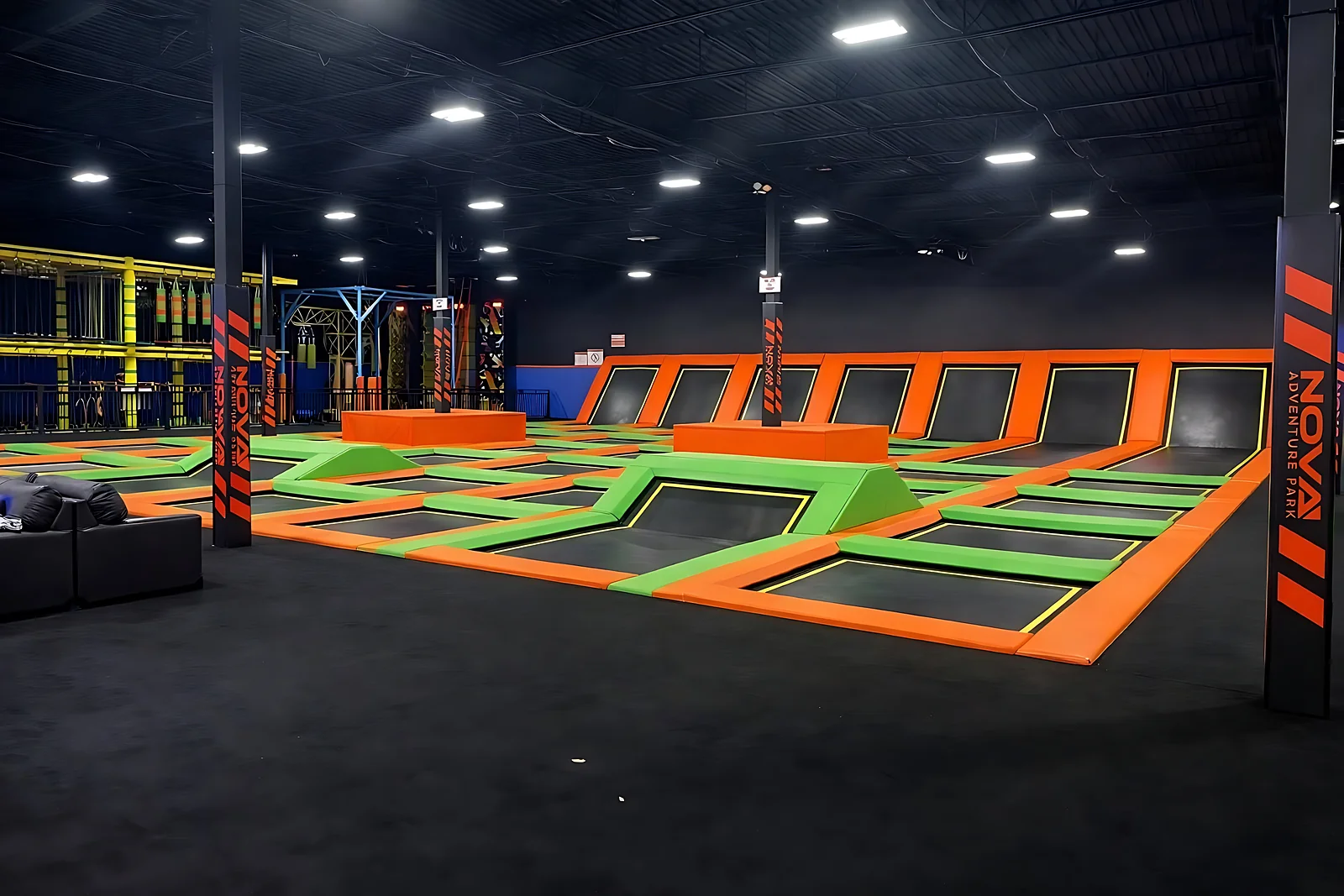 Main Trampoline at Nova Adventure Park East Hartford