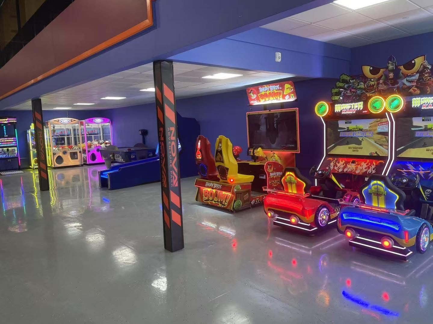 Arcade games at Nova Adventure Park East Hartford